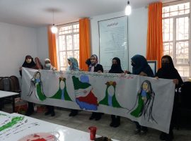 شرکت دانش آموزان  دبیرستان دخترانه معارف اسلامی شهید مطهری در جشنواره نقاشی(امید فردا)