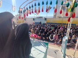 برگزاری جشن دهه فجر در دبیرستان دخترانه علوم ومعارف اسلامی شهید مطهری یاسوج در بهمن ماه ۱۴۰۲